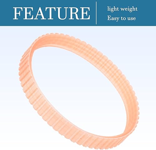 Cinghia di Trasmissione in Poliuretano perPpiallatrice Elettrica, 1 pezzo, [240mm, Arancione] - Honorern