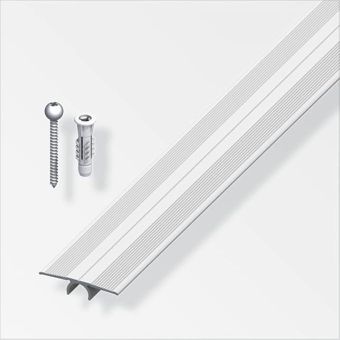 1mt - PROFILO DI COMPENSAZIONE LIVELLO IN ALLUMINIO ANODIZZATO - 33X900MM - COLORE ARGENTO - Honorern