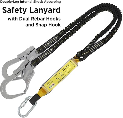 Corda di sicurezza anticaduta, strumento retrattile, per alpinismo, lavori in altezza, corda di raccolta, protezione dalle cadute, carico massimo (25KN) - Honorern