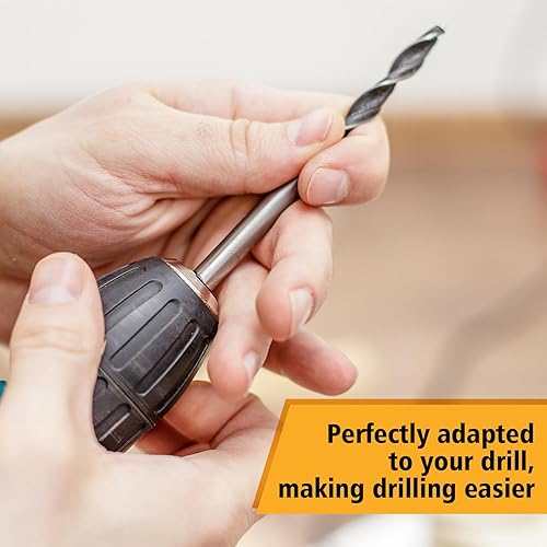 Set di Punte Trapano Metallo Elicoidali da 8 Pezzi, Punte Elicoidali a Gambo Dritto in Acciaio da 200 Mm, Diametro 4-10 Mm, Punte Elicoidali Ad Alta Durezza, Strumento di Perforazione per Metallo M - Honorern