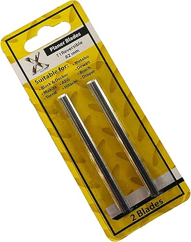 Lame di ricambio reversibili per pialla Black & Decker, Bosch, DeWalt ed Elu (2 pezzi, in acciaio ad alta velocità) - Honorern