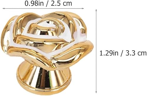 iplusmile maniglia armadio armadio rosa, 15 pomelli a forma di rosa, per armadietti, cassetti, porte, maniglie di sicurezza scientifica - Honorern