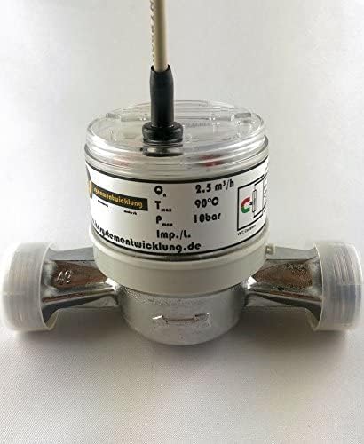 MISURATORE DI FLUSSO (CONTATORE ACQUA) CON USCITA AD IMPULSI - WATER FLOW METER 1 Imp./L Qn 2,5m³/h - Honorern
