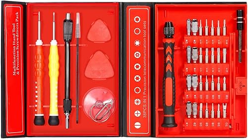 Kuptone 135 in 1 Set di Cacciaviti di Precisione, Kit di Strumenti di Riparazione fai da te per Telefono, Piccolo Cacciavite Bit Kit con Tappetino Magnetico di Memoria (S2 strumento in acciaio) - Honorern