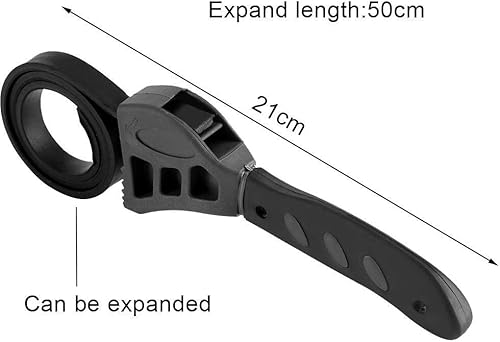 Chiave regolabile antiscivolo da 500 mm chiave regolabile in gomma per tubo regolabile per serrare gli attrezzi idraulici allentati - Honorern