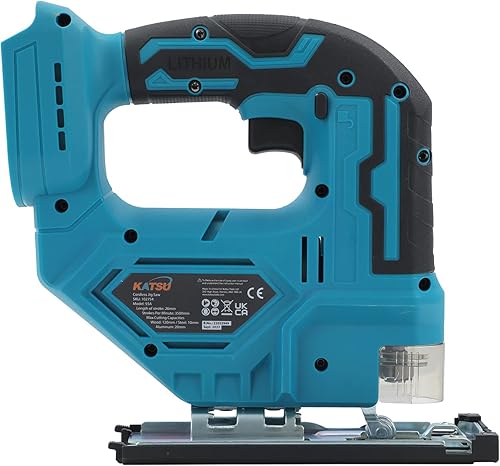 KATSU FIT-BAT 21V Brushless Seghetto Alternativo a Batteria, 26mm Lunghezza Corsa, 0-3000SPM, Taglio ±45°, Velocità Variabile, 4 Lame per Legno Metalli, Senza Batteria 102754 - Honorern