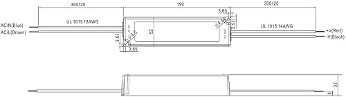 Meanwell LPV-100-12 Alimentatore a commutazione a LED, 100W, 12V, 8,5 A - Honorern
