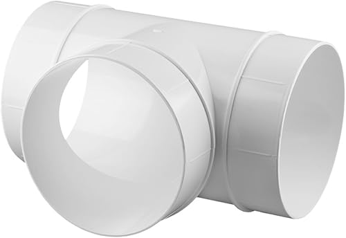 Awenta, raccordo a T per tubo di ventilazione, in plastica ABS, di forma circolare, diametro di 100 mm - Honorern
