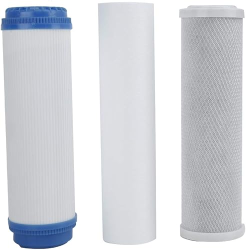 Filtro acqua a carboni attivi universale, cartuccia filtro a osmosi inversa a 3 stadi Sostituzione del filtro dell'acqua per depuratore d'acqua - Honorern