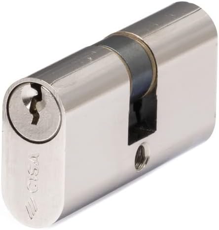 CISA 10821002012, Cilindro Serratura Ovale, Ottone Nichelato, 28/28 mm - Honorern