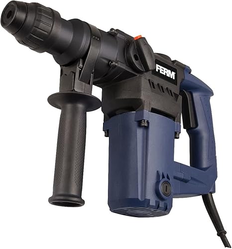 FERM Martello perforatore/Martello demolitore 850W. Dotato di 3 funzioni: perforazione, perforazione a martello e scalpellatura. Include 3 punte, 2 scalpelli e custodia - Honorern