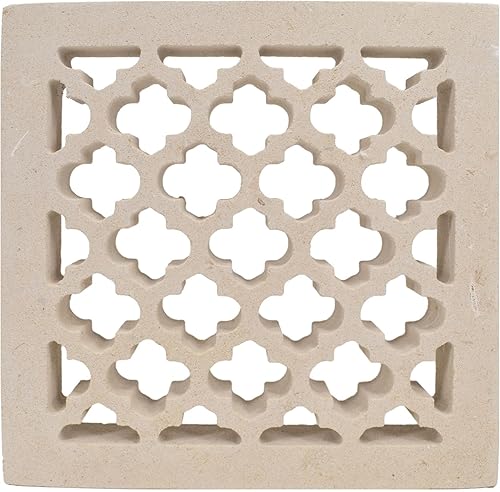 Griglia di aerazione e ventilazione in Pietra Leccese per tubo ø 100mm 120mm 150mm uso interno esterno con rete alluminio anti insetti e trattamento idrorepellente TUTTE LE MISURE GRPL029 MONTEDURO - Honorern