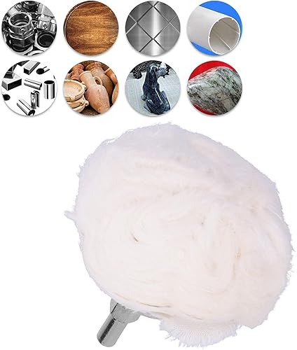 Disco per lucidatura in tessuto bianco, strumenti per lucidatura, disco per lucidatura, disco per lucidatura in tessuto 50/75 / 100mm(Mushroom type 50mm) - Honorern