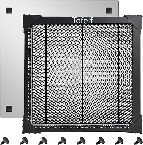 Tavolo a nido d'ape 300 x 300 mm per macchina per incisione laser, tavolo da parete laser 11,81 x 11,81 x 0,86 pollici, protezione da tavolo con piastra in alluminio, compatibile con diverse - Honorern