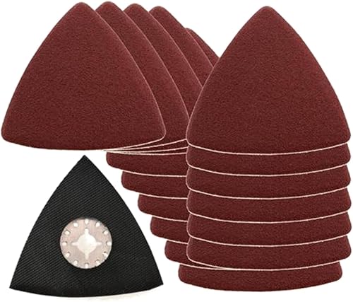 Saxton - Set di fogli di levigatura triangolari per utensili multifunzione - Honorern