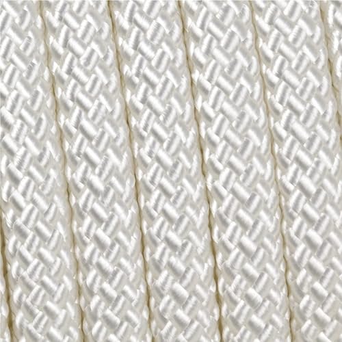 Corderie Italiane 006085027 Doppia treccia skipper alta tenacità, bianca, 6 mm - 20 metri - Honorern