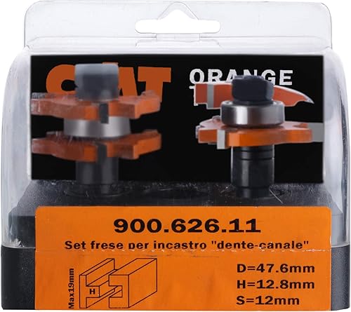 CMT 900.126.11 - Juego 2 fresas para juntas hm z3 s=8 d=47.6 - Honorern