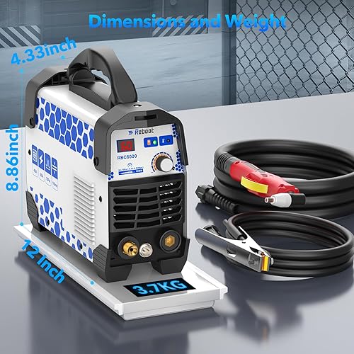 Tagliacera a Plasma 60A, Inverter IGBT Digitale 240V, Taglio Netto di 1/2', Ideale per Progetti DIY e Industriali,RBC6000 5GEN - Honorern