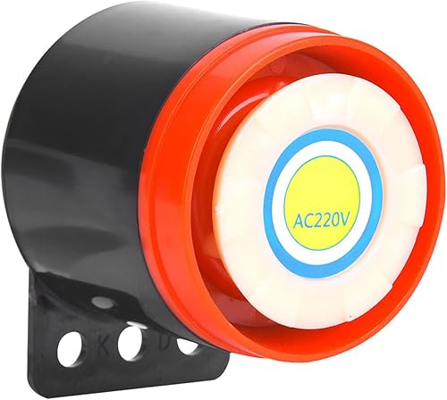 Allarme 12h AC 220V 110dB Attivo Buzzer Beeper con Filo DIY Elettronica per Allarme Disastro - Honorern