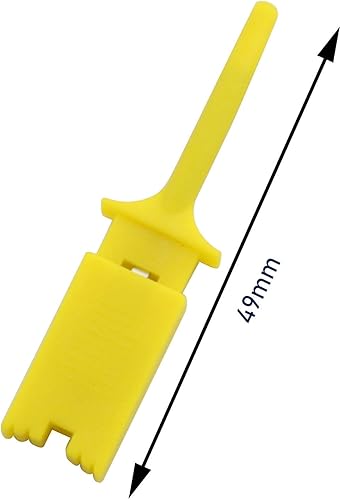 30 pezzi Mini gancio di prova multimetro,Test gancio clip saldabile,test gancio grabber,test probe hook,IC ganci di prova(Large Test Hook)（Rosso verde giallo blu nero） - Honorern