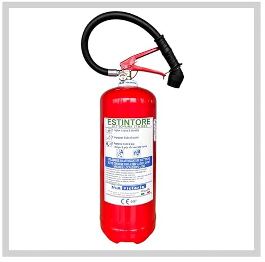 ESTINTORE SCHIUMA/IDRICO LT 6, CLASSE DI SPEGNIMENTO 27A 183B, OMOLOGATO E CERTIFICATO, FORNITO DI STAFFA+CARTELLO+ PRIMO TAGLIANDO DI CONTROLLO - Honorern