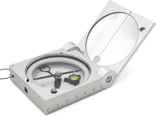 DQL-2A Bussola Geologica Harbin, Teodolite in Lega di Alluminio Topografia Professionale con Fodero in Pelle Portatile - Honorern