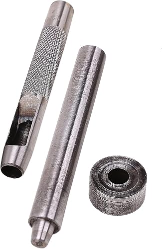 perforatore con Foro Cavo da 5 mm, Set di 3 Utensili manuali, Base, perforatore e Occhiello di Fissaggio, Anello di Fissaggio Resistente, Essenziale - Honorern