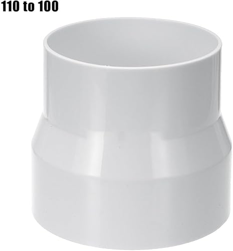 Adattatore riduttore per tubi di ventilazione, da 150 mm a 125 mm, perfetto per diverse tubazioni (da 150 a 100) - Honorern