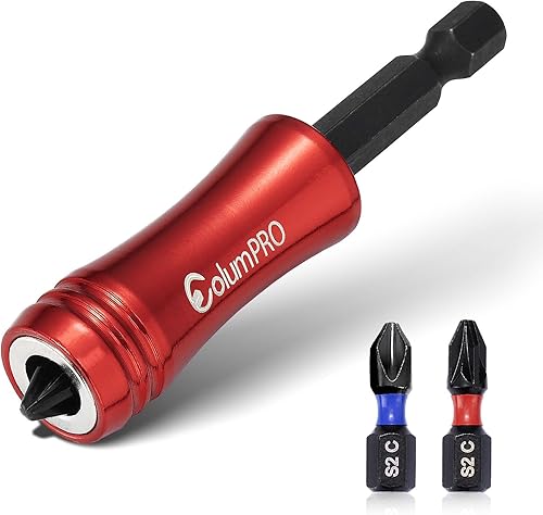 ColumPRO Set di supporti magnetici doppi (25 mm PZ2 & 25 mm PH2) per avvitatori a batteria e trapani a mano. Inserto per cartongesso per svasare viti per cartongesso - Honorern