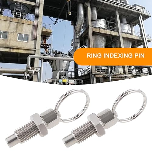 4 pistoni a molla con anello di trazione M6 a sgancio rapido in acciaio inossidabile tipo non bloccante a mano tozzo stantuffo a molla retrattile a mano per attrezzature industriali - Honorern