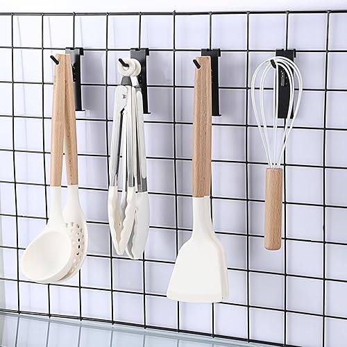 Ganci per griglia da parete, 75 pezzi, 10,2/15/20,3 cm, accessori per pannelli da parete a griglia, accessori per griglia, accessori per garage, negozi e vendita al dettaglio - Honorern