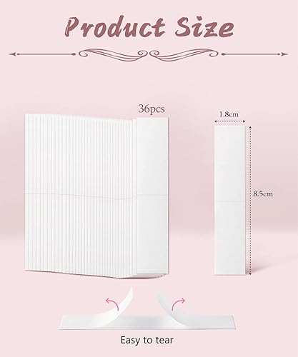 IOSPKKIO® 36 pezzi impermeabile nastro in tessuto doppio lato corpo segreto adesivo petto reggiseno strisce sicuro trasparente lingerie nastro nastro per un - Honorern