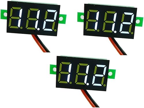 3PCS 0,36 pollice verde LED Digital voltmetro Electric Car Automotive Testing Volts Panel tester DC2.7-30V - Honorern