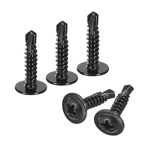 QUARKZMAN Croce Testa Autofilettante Vite, 200pz #8x3/4' 410 Acciaio Inox Autoperforante Foglio Metallo Vite, Nero - Honorern