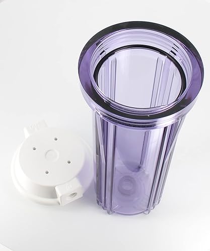 Contenitore Tazza portafiltro acqua 10' trasparente/viola attacchi 1/4' - Honorern