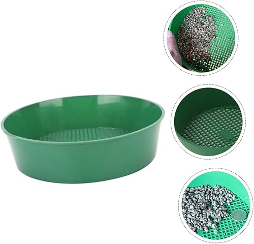 4 Pz schermo da giardino filtro a sabbia setacci a maglia del suolo attrezzi giardinaggio kit giardinaggio attrezzo setaccio di pietre setaccio a rete per piantare plastica Green BCOATH - Honorern