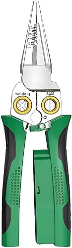 Pinza spelafili multifunzione 8 in 1 in acciaio inossidabile per elettricista, pinza crimpatrice per fili e fili - Honorern