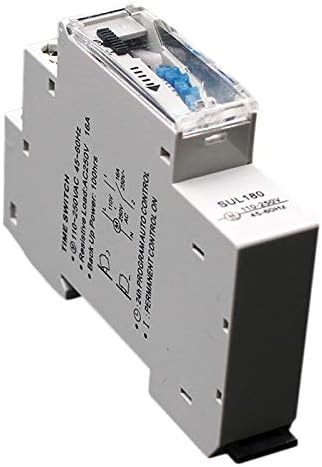 Sul180A Timer Meccanico da 15 Minuti 24 Ore Timer Programmabile su Guida DIN Interruttore A Tempo Relè Strumenti di Analisi di Misura novità - Honorern