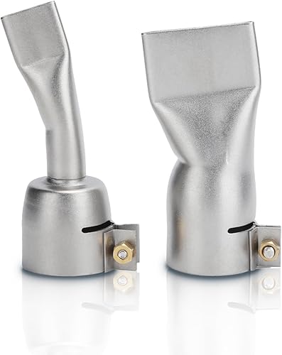 Gugxiom 2 Ugelli Piatti per Pistola per Saldatura ， Ugelli in Acciaio Inossidabile Punta Piccola da 20 Mm e Punta Grande da 40 Mm, Strumenti di Saldatura per Pistola Ad Aria - Honorern