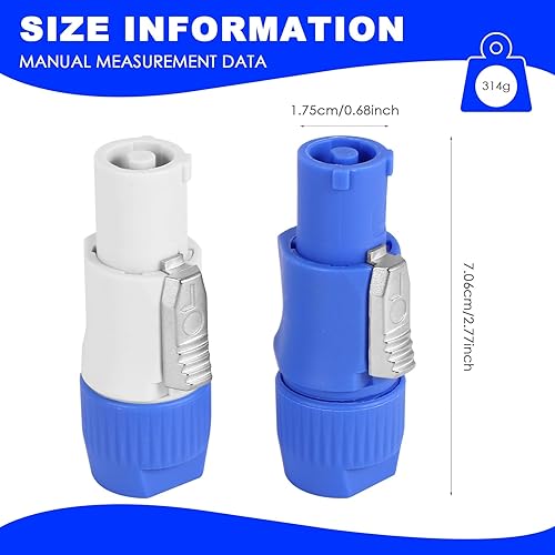 10 pezzi/Los Nac3Fca Speakon spina 3 pin Powercon spina 20 A 250 V Ac Power Connettore Blu e - Honorern