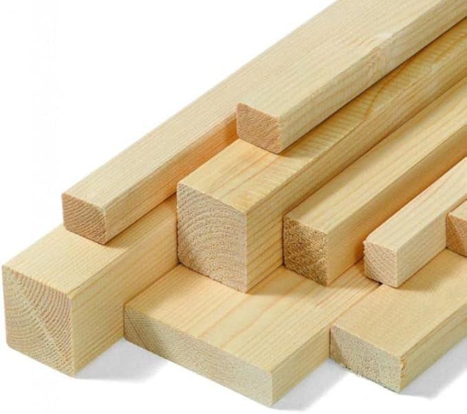 Listelli in abete piallato - lunghezza cm 200 - pacchetto / 25 x 40 mm - 4 pz. - Honorern