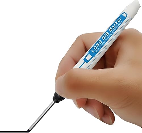 Marcatori profondi con testa lunga, pennarello multiuso – pennarello profondo 30 mm con punta lunga, pennarelli impermeabili per la lavorazione del legno in bagno - Honorern