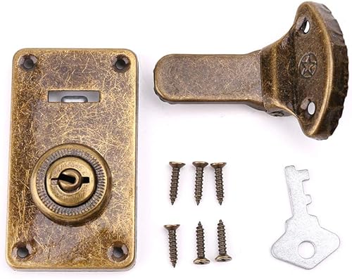 Valigetta in Pelle Color Bronzo con Fibbia, Chiusura Vintage in Metallo, Chiusura a Leva Antica - Honorern