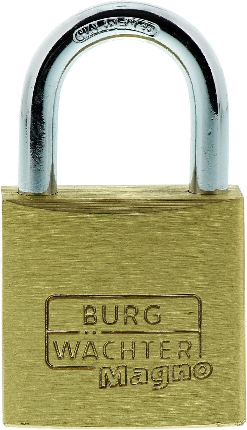 Burg-Wächter 105021971 Lucchetto, Magno 400 E 50 SB, 2 Chiavi Incluse, Spessore Arco: 8 mm, Oro - Honorern