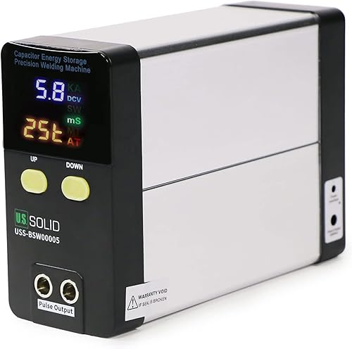 U.S. Solid USS-BSW05 - Saldatrice a punti a batteria 11,6 KW 2000 A, a condensatore a impulsi, mini saldatrice portatile a punti per 18650, batteria al litio 21700 - Honorern