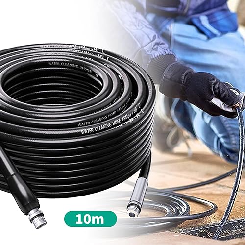 10 m Sonda sturatubi per idropulitrice - compatibile con Kärcher e LAVOR, 180 Bar/2610 PSI - Set con adattatore e ugelli per Kärcher K2 K3 K4 K5 K6 K7 - Honorern