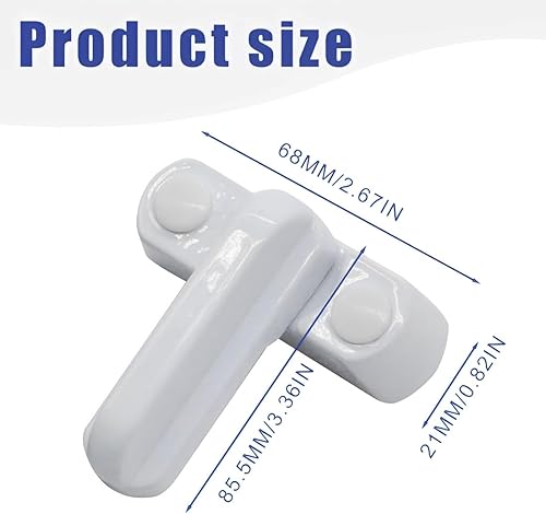 SGERUFZ 3 pezzi Sash Jammer, Einbruchschutz stabile Zusatzverriegelung, Strong Zinc Cast Alloy, Extra Security Locks, Sash Blocker Jammer - Honorern