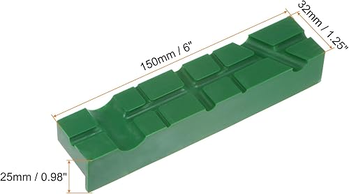 QUARKZMAN 2 Set Morsa Magnetica per Morsetti 6' Magnete con Scanalature a U Cuscinetti Mascelle Banco Gomma Morbida Coperture Protezione Multiuso per Lavorazione Legno, Verde - Honorern