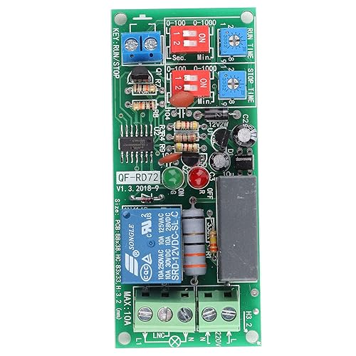 Modulo Relè Timer, AC100V-250V Modulo Relè Interruttore Accensione/spegnimento Ritardo Ciclo Infinito Regolabile, Controller Smart Home - Honorern