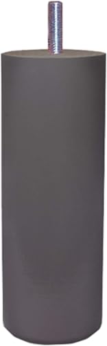 MARGOT 3700527831480 Cilindro Chameleon Set di 4 gambe per letto in legno grigio talpa Altezza 15 cm - Honorern